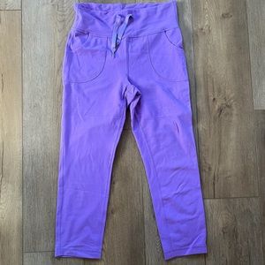 Lululemon Purple Cropped Yoga Pants